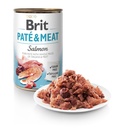 BRIT PATE & MEAT SALMÓN DOG 400G