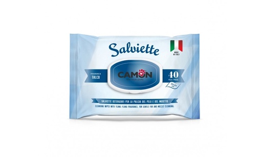 [385] Camon Toallitas Humedas Fragancia Talco 40 Unidades
