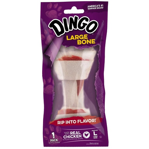 DINGO LARGE BONE DOG - SNACK HUESO GRANDE 90G