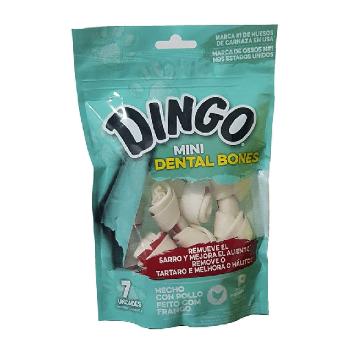 Dingo Mini Dental Bones Snack Dog 7Uni