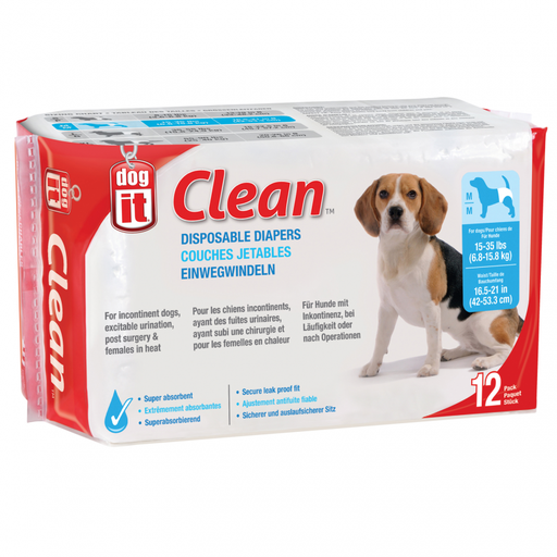 [586] Dogit Clean Pañales Desechables M/M 12Unid