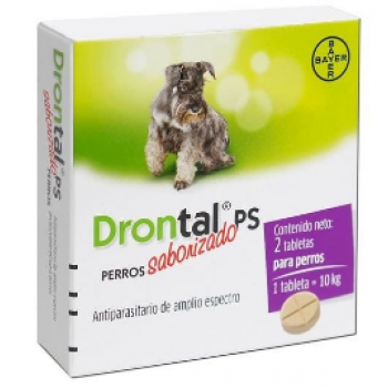 Drontal Plus Saborizado Para Perro Hasta 10Kg 2 Tabletas