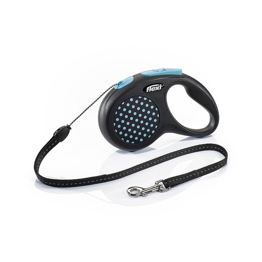 Flexi Retactil Cordon Color Style Negro Y Azul S