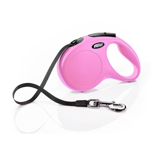 [700] Flexi Retractil Cinta New Classic Rosa S