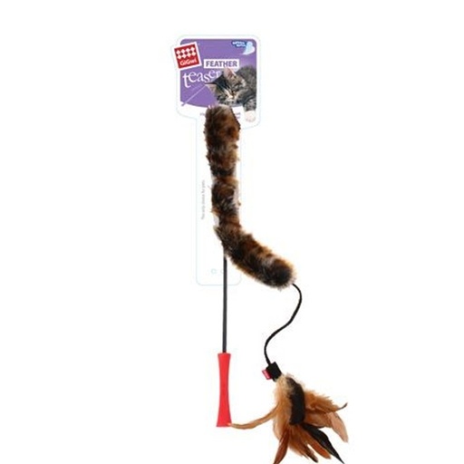 Gigwi Feather Teaser -  Juguete Para Gatos Varilla Cola De Felpa 