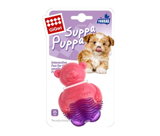 [811] Gigwi Suppa Puppa Bear Pink/Purple Xs