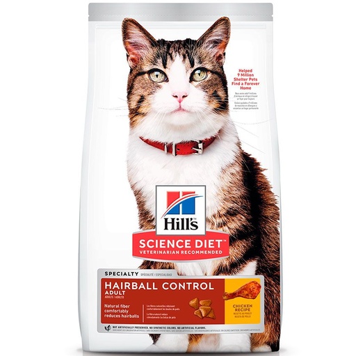 HILLS HAIRBALL CONTROL ADULT CAT 1.58KG