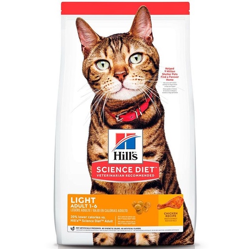 HILLS LIGHT ADULT 1-6 CAT 3.17KG