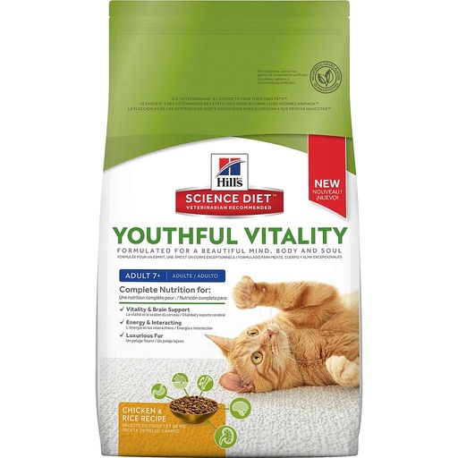 [958] Hills Youthful Vitality Adult 7+ Cat 1.36Kg 