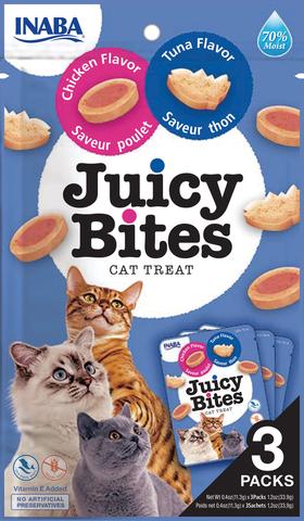 INABA JUICY BITES CAT TREAT POLLO Y ATUN 3 PACK
