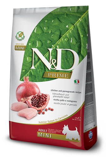 N&amp;D Adulto Dog Mini Breed Pollo Y Granada 2.5Kg