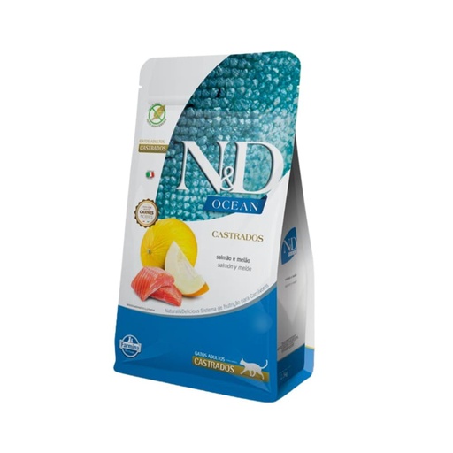 N&amp;D Ocean Gato Adulto Castrado Salmon 1.5kg