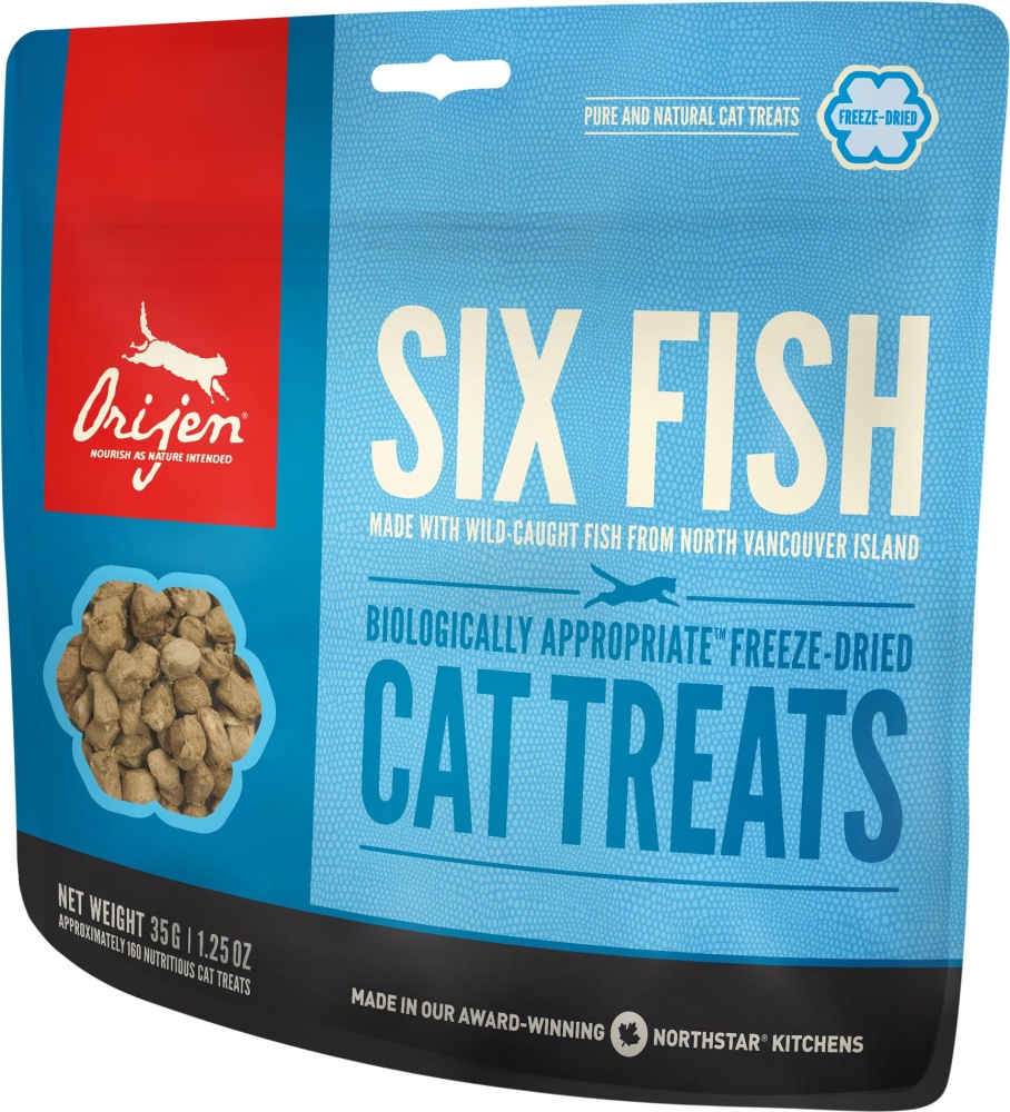 Orijen six 2025 fish cat treats