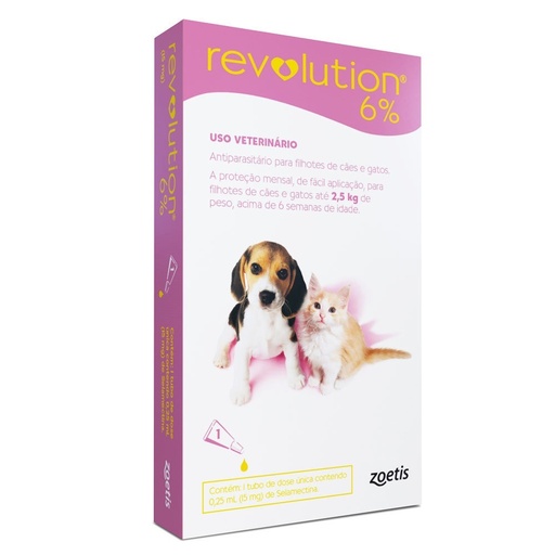 [1561] Revolution 6% Desparasitante Para Perros Y Gatos De 2.5Kg