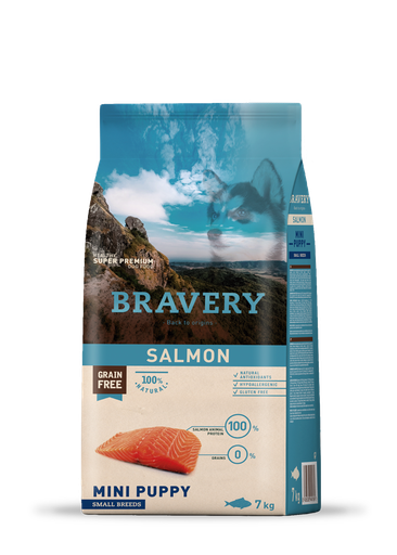 Bravery Mini Puppy Small Breeds Salmon 7Kg