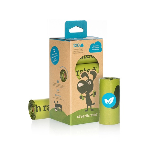 [613] Earth Rated Bolsas De Desechos Biodegradables 120Unid