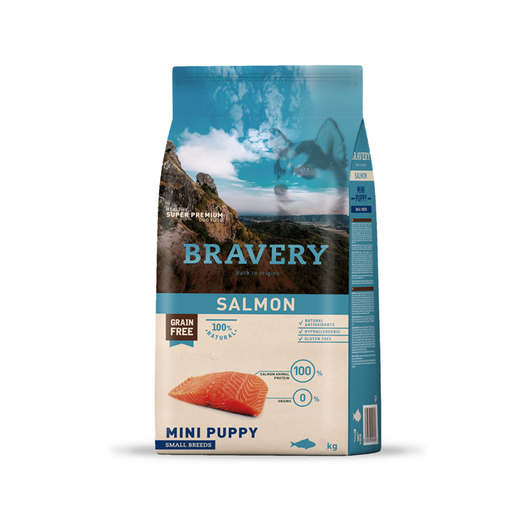 Bravery Mini Puppy Small Breeds Salmon 2Kg