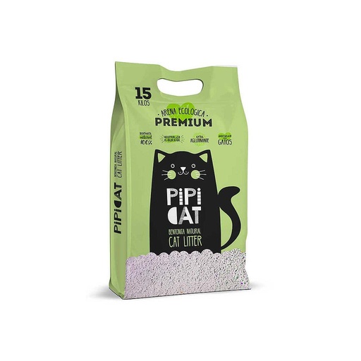 [1453] Pipi Cat Arena Aglutinante Manzana 15Kg