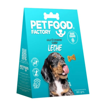 Pet Food Galletas Horneadas Para Cachorros Leche 80Grs