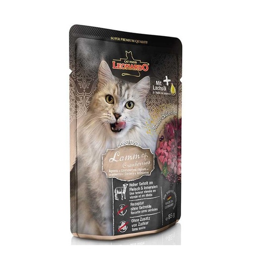 [1130] Leonardo Finest Selection Cat - Cordero Y Arandanos 85G 