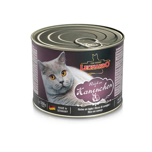 [1116] Leonardo Enlatado Adult Cat Conejo 200G