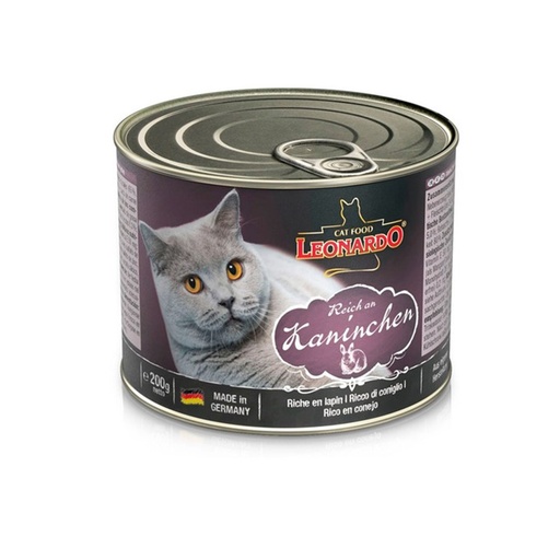 Leonardo Enlatado Adult Cat Conejo 200G