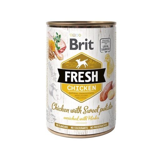 Brit Pate Fresh Chicken - Pollo Con Patata Dulce Dog 400G