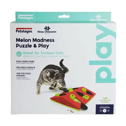 [1316] Nina Ottosson Cat Melon - Juguete Interactivo Para Gatos