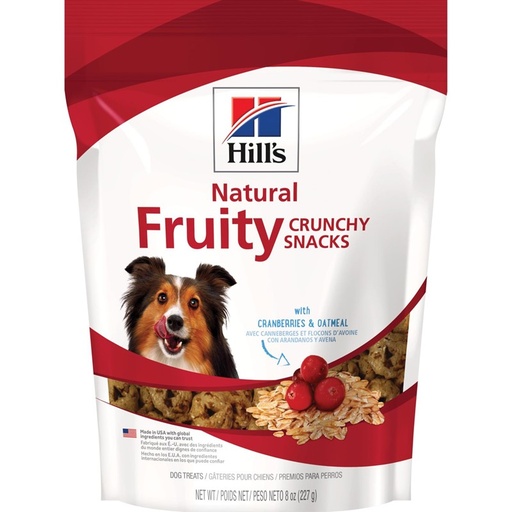 Hills Natural Fruity Crunchy - Snack  Crujiente Para Perro Con Arandanos Y Avena 227G
