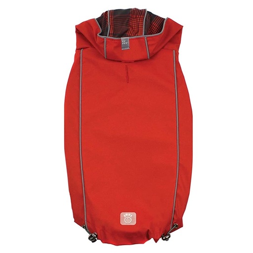 [729] GF PET PARKA REVERSIBLE RAINCOAT - ROJO REVERSIBLE PARA PERROS M