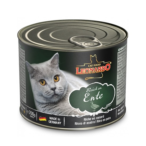 [4002633756169] Leonardo Enlatado Ente Adult Cat Pato 200g