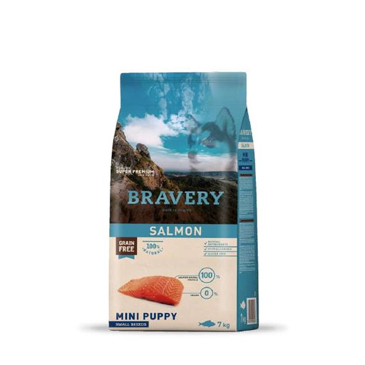 Bravery Mini Puppy Small Breeds Salmon 7Kg Oferta Especial