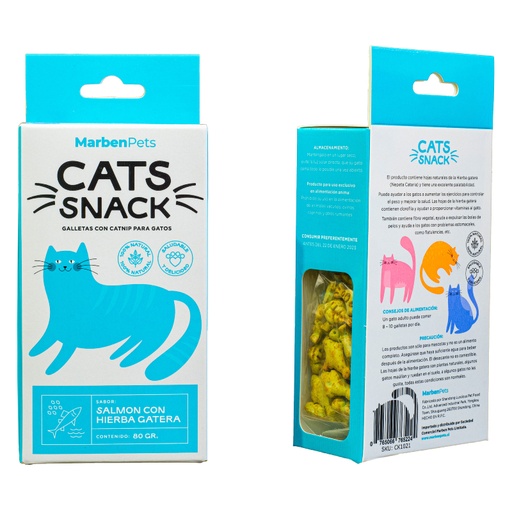[1159] Marben Cats Snack Salmon Con Hierba Gatera 80G