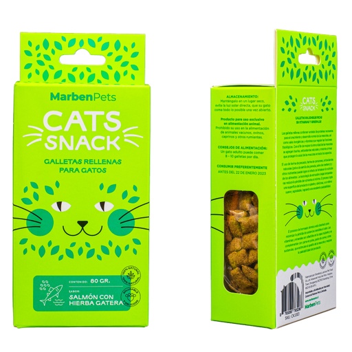 [1157] Marben Cats Snack Relleno De Salmon Con Hierba Gatera 80G