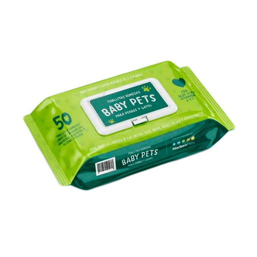 [1148] Marben Baby Pets Toallitas Húmedas 50Unidades