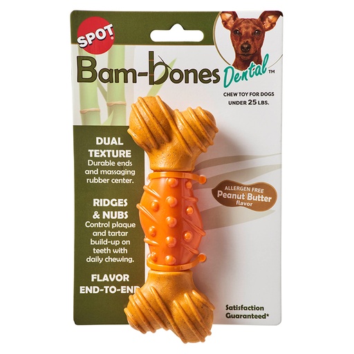 [1739] Spot Bam-Bones Dental Hueso Sabor Mantequilla Mani Small