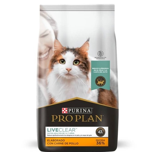 Pro Plan Adult Cat Live Clear Sabor Pollo 3kg