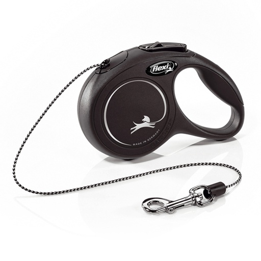 [709] Flexi Retractil Cordon New Classic Negro Xs