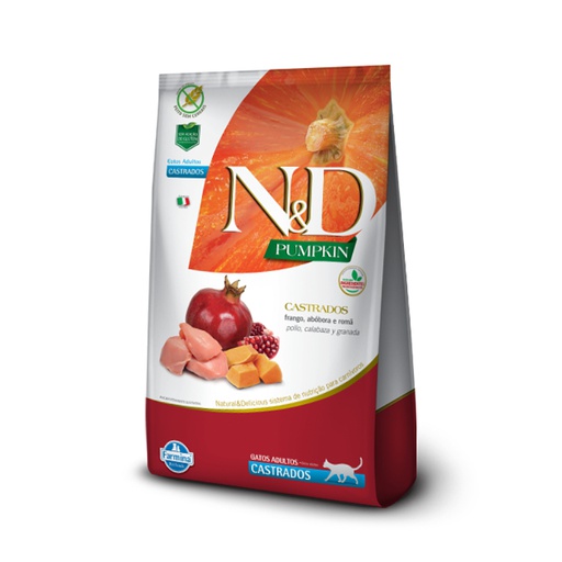 [1256] N&amp;D Gato Adulto Castrado Calabaza Y Pollo 1.5Kg