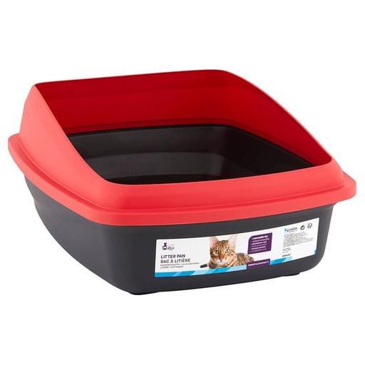 [407] Catit Baño Con Borde Rojo Y Negro