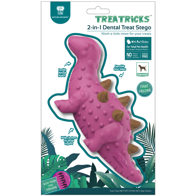 Natura nourish chicken spikes dental treat dog clearance toy