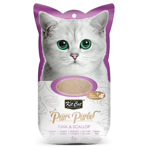 Kit Cat Purr Purée - Snack Para Gato Sabor Atun Y Ostiones 15G