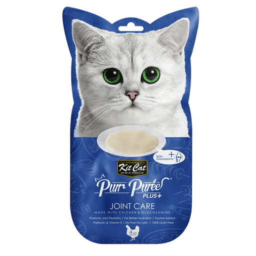 Kit Cat Purr Purée Plus Joint Care - Snack Para Gatos Sabor Pollo 15G