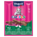 Vitakraft Catstick Classic - Snack En Palito Sabor Conejo Y Pato 18G