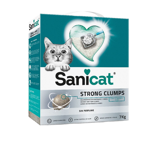 [1671] Sanicat Strong Clumps Arena Aglomerante 7Kg