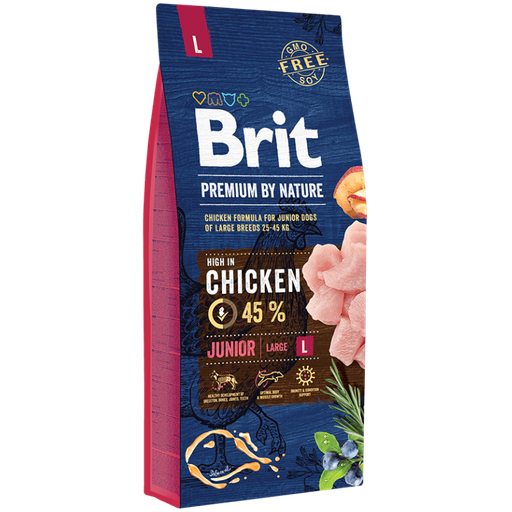 [312] Brit Premium By Nature Chicken Junior Large 15Kg