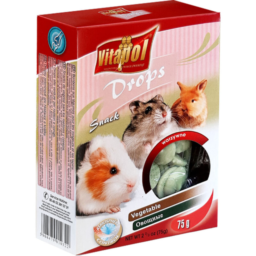 [1846] Vitapol Drops Vegetales - Snack Para Roedor 75G