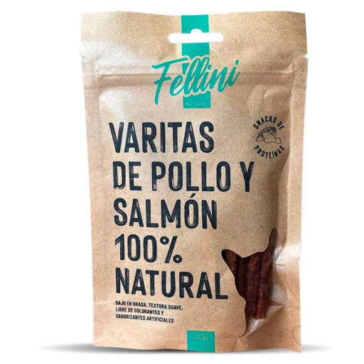 Fellini Natural Varita de Pollo y Salmon - Snack para Gato 50g