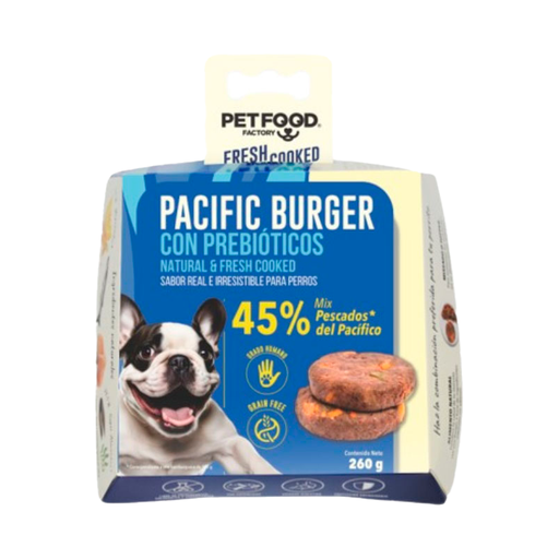 Pet Food Hamburguesa De Mix Pescado Pacífico Para Perro 260G