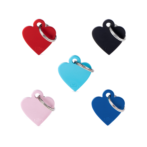 [1246] Myfamily Placa De Identificacion Heart Small